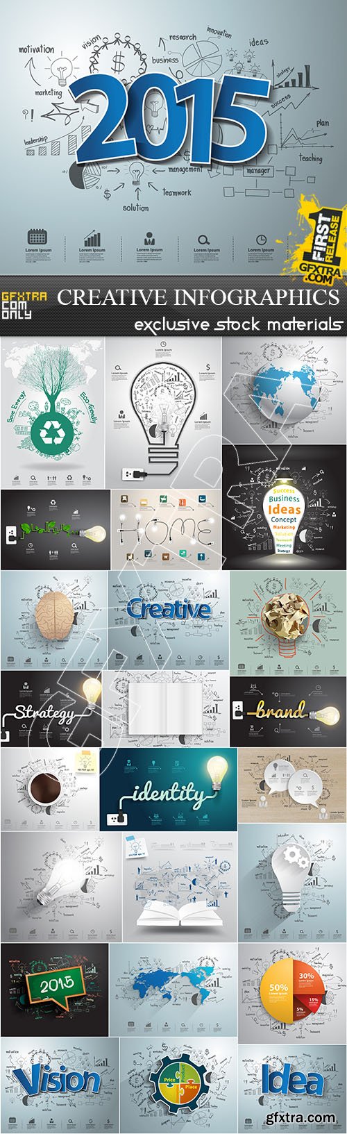 Creative Infographics Collection, 25xEPS