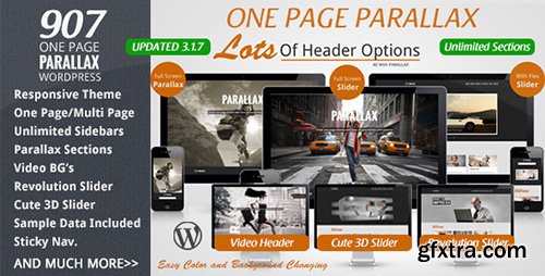 ThemeForest - 907 v3.1.7 - Responsive WP One Page Parallax