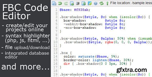 CodeCanyon - FBC Code Editor v0.3