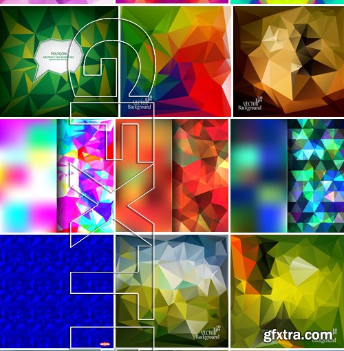 Stock Vectors - Abstract Geometric Backgrounds, 25xEPS