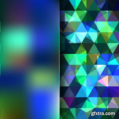 Stock Vectors - Abstract Geometric Backgrounds, 25xEPS