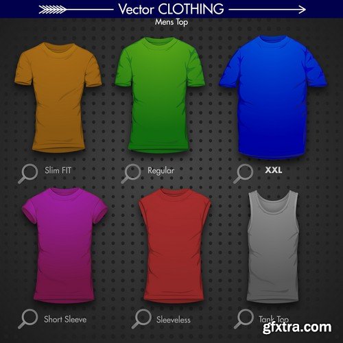 Stock Vectors - T-shirt 6, 25xEPS