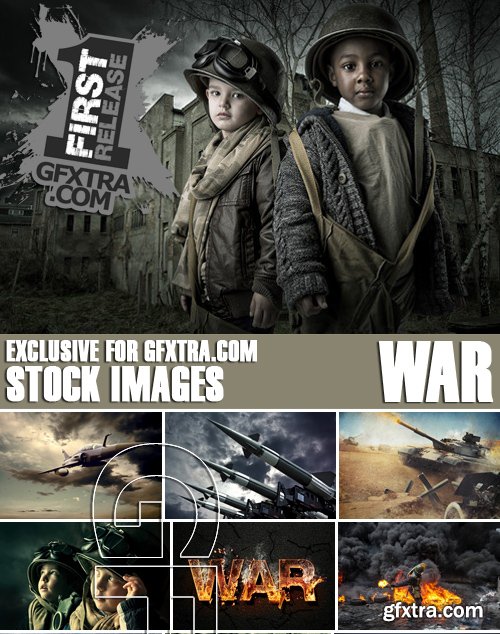 Stock Photos - War, 24xJPG