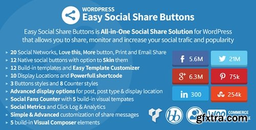 CodeCanyon - Easy Social Share Buttons v1.3.9.8.2 for WordPress