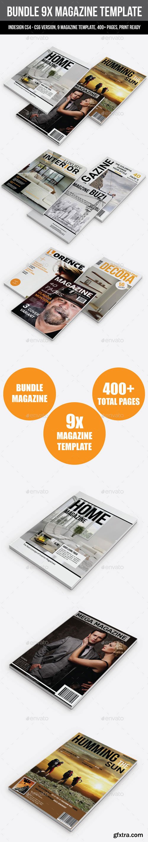 GraphicRiver - Bundle 9X Magazine Template