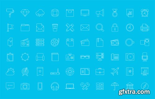 AI & PSD Web Icons - Modern Line Icons 2014