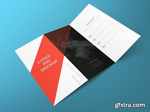 PSD Mock-Up - Z Fold Brochure