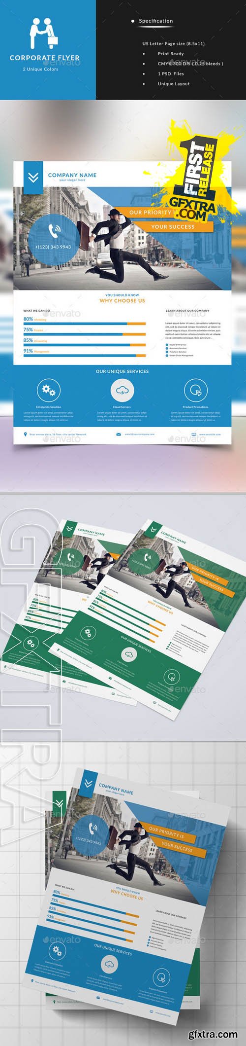 Corporate Flyer - GraphicRiver 9165340