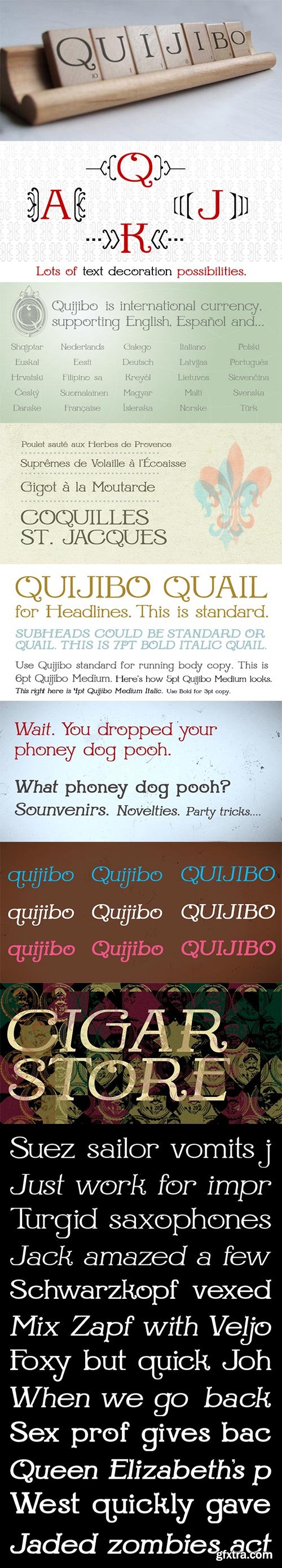 Quijibo Font Family with Webfonts $199