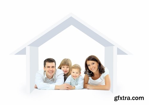 Happy family bought a new house Stock inages - 25 HQ Jpg