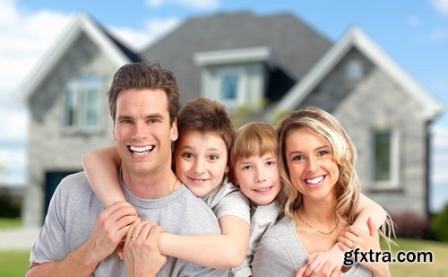 Happy family bought a new house Stock inages - 25 HQ Jpg