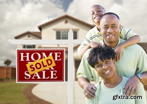 Happy family bought a new house Stock inages - 25 HQ Jpg