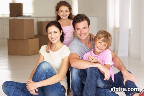 Happy family bought a new house Stock inages - 25 HQ Jpg