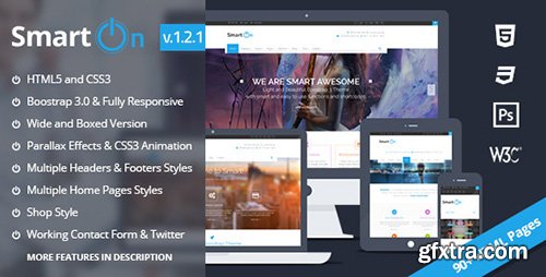 ThemeForest - SmartOn v1.2 - Ultimate Boostrap HTML5 Responsive Theme - FULL