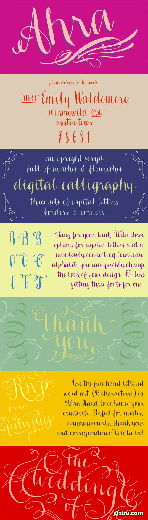 Ahra Font Family - 3 Fonts for $124