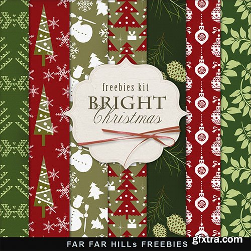 Textures - Winter Backgrounds - Bright Christmas 2014 Vol.1