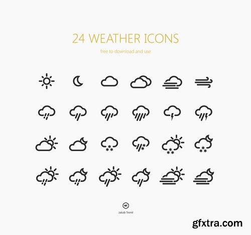 24 Weather Icons