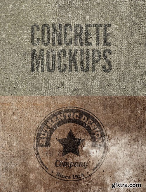 Concrete Mockup PSD