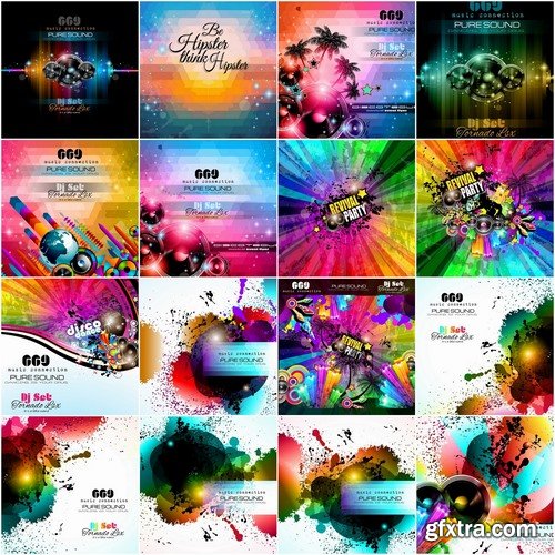 Collection of musical backgrounds 25 Eps