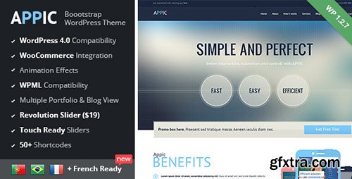 ThemeForest - Appic v1.2.7 - Business & Technology WordPress Theme