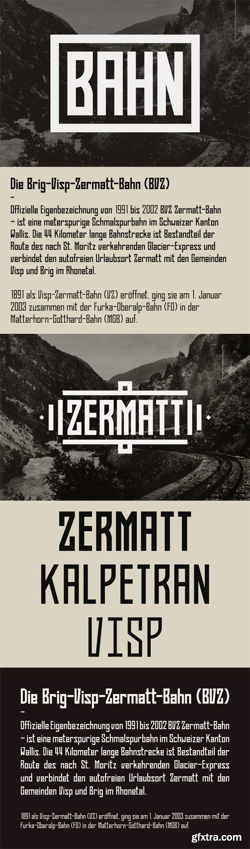 Bahn Pro Font Family - 3 Fonts for $25