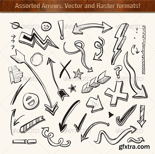 GraphicRiver - Arrows, Vector and Raster 236262