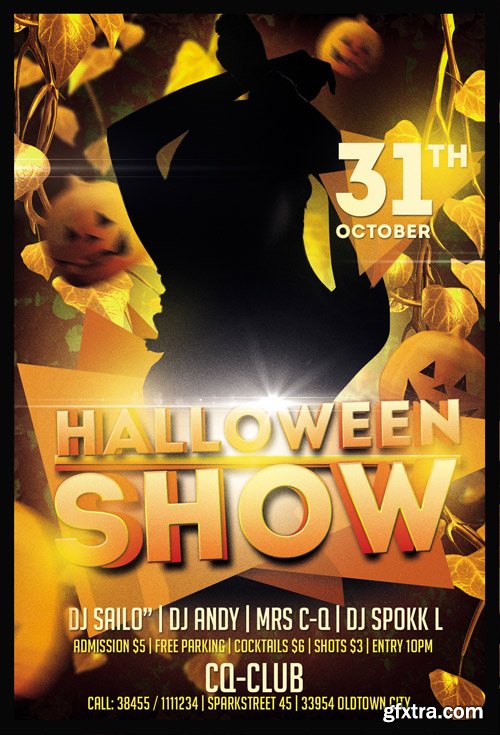 Halloween Show Flyer Template