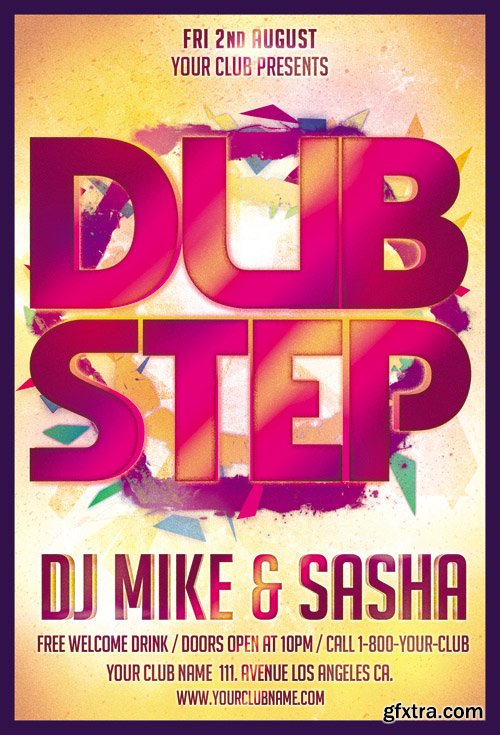 Dub Step Party Flyer Template