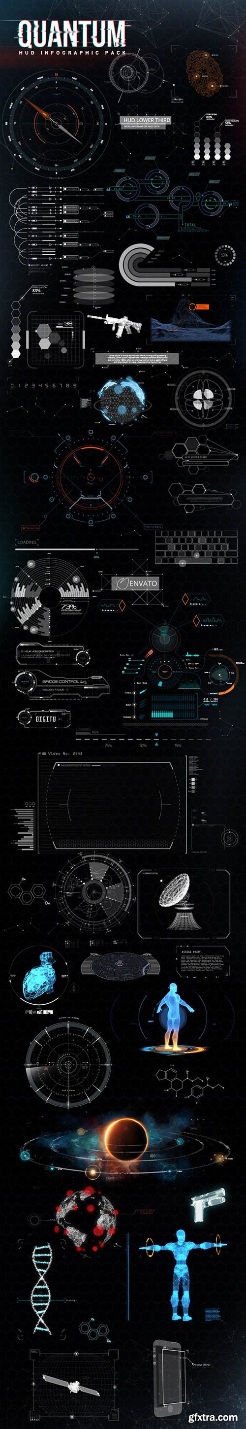 Videohive Quantum HUD Infographic 8678174