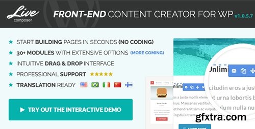 CodeCanyon - Live Composer v1.0.5.6 - Front-End WordPress Page Builder