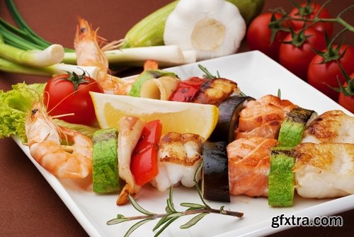 Collection of seafood dishes 25 UHQ Jpeg