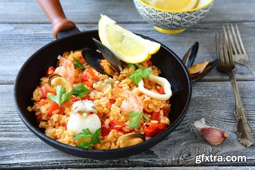 Collection of seafood dishes 25 UHQ Jpeg