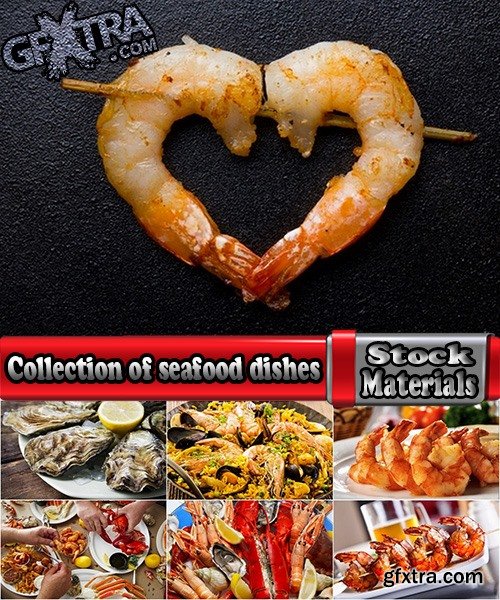 Collection of seafood dishes 25 UHQ Jpeg