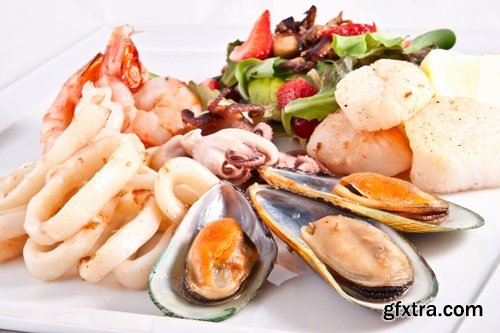 Collection of seafood dishes 25 UHQ Jpeg