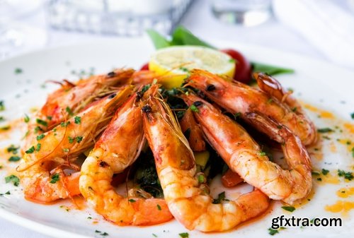 Collection of seafood dishes 25 UHQ Jpeg