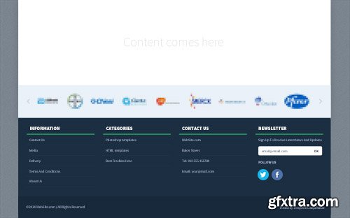 PSD Web Design - Shop Footer