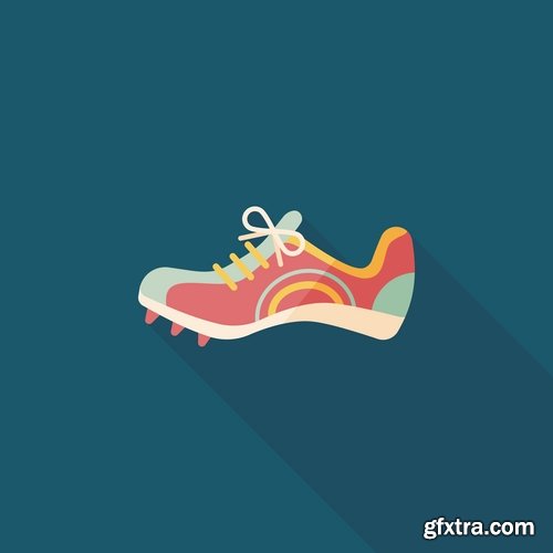 Collection of vector images sneakers 25 Eps