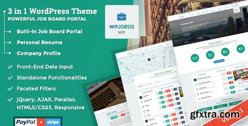 ThemeForest - WPJobus v1.1.0 - Job Board and Resumes WordPress Theme