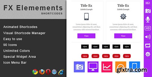 CodeCanyon - FX Elements v1.3 - Wordpress Animated Shortcodes