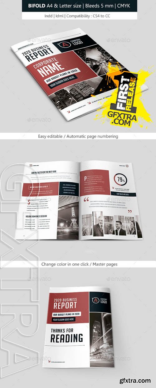 Bifold Business Brochure Template - GraphicRiver 9195057