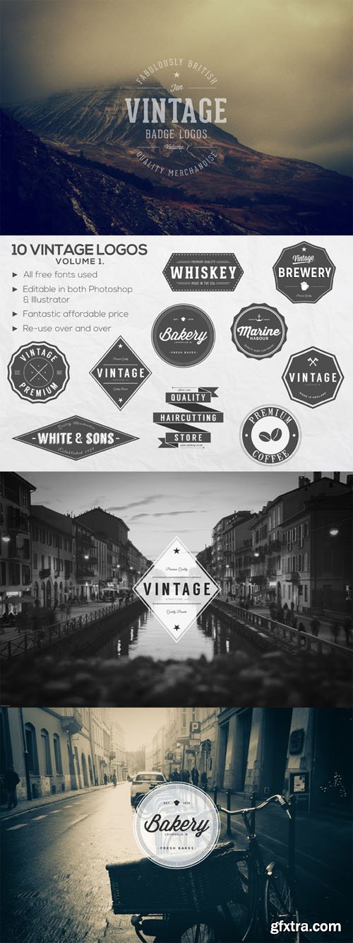 10 Vintage Logos Vol 1