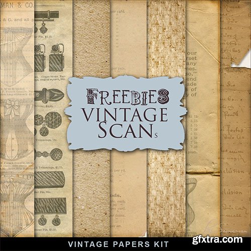 Textures - Vintage Style Papers from the Pages of a Old Book