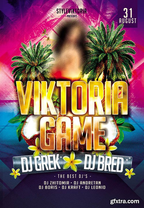 Club Flyer Template - Viktoria Game