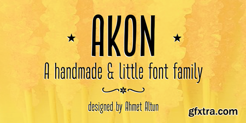 Akon Font Family - 2 Fonts for $29