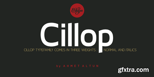 Cillop Font Family - 6 Fonts for $109