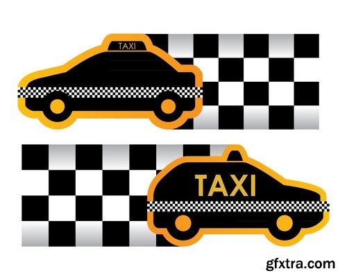 Stock Vectors - Taxi 3, 25xEPS