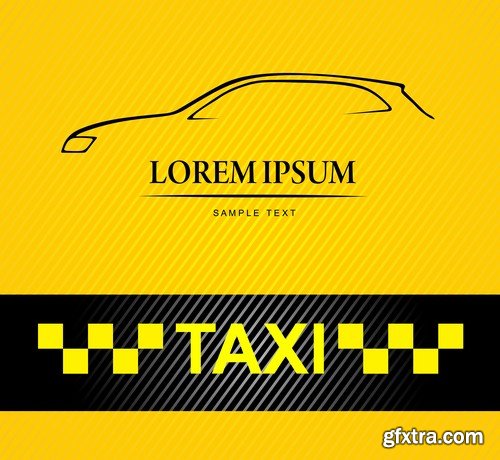 Stock Vectors - Taxi 3, 25xEPS