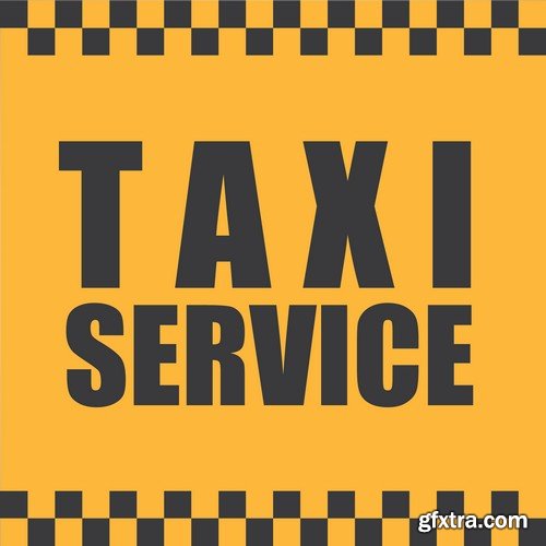 Stock Vectors - Taxi 3, 25xEPS