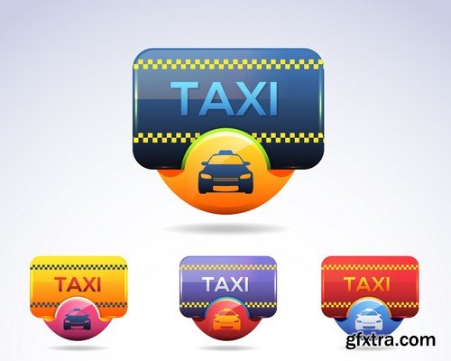 Stock Vectors - Taxi 3, 25xEPS