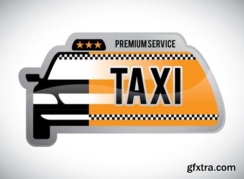 Stock Vectors - Taxi 3, 25xEPS